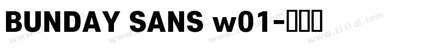 BUNDAY SANS w01字体转换
